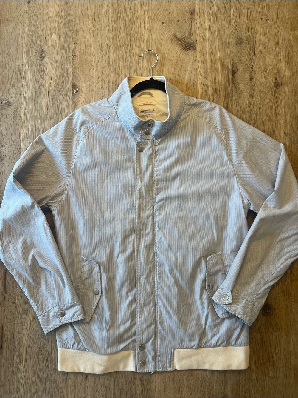 GANT Rugger New Haven Blue Stripe Cotton Jacket XL